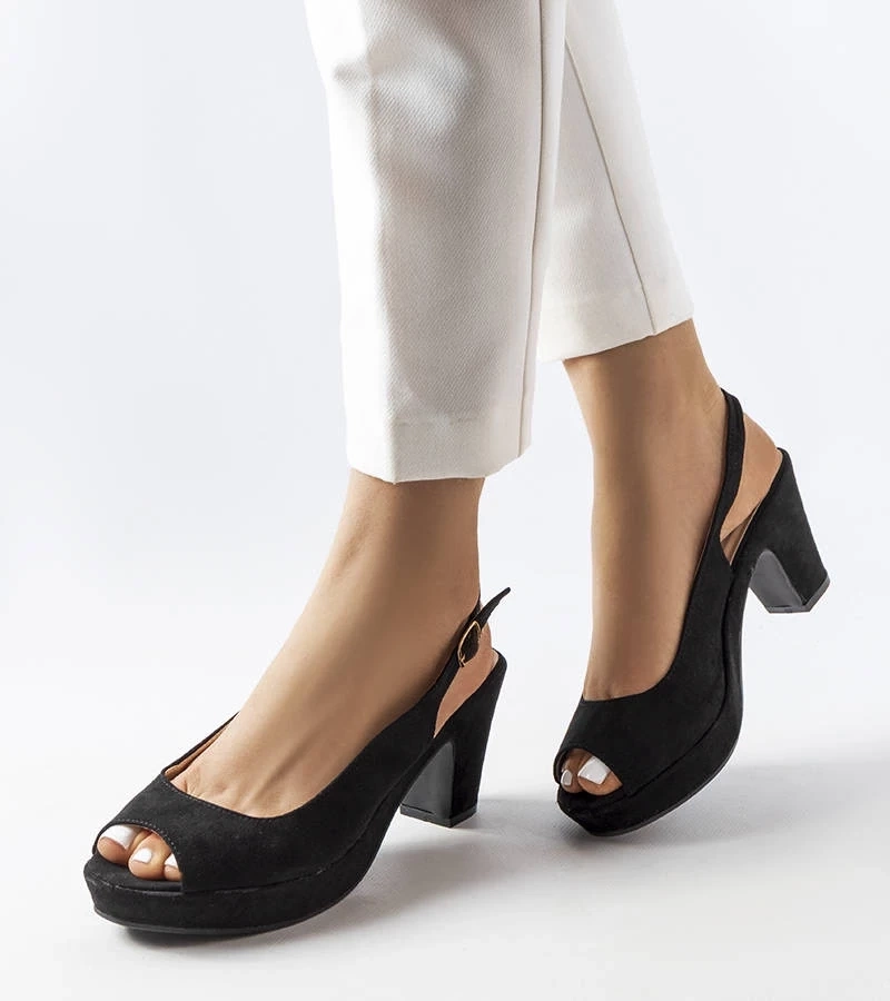 Gemre Sandale stiletto Dionne negre