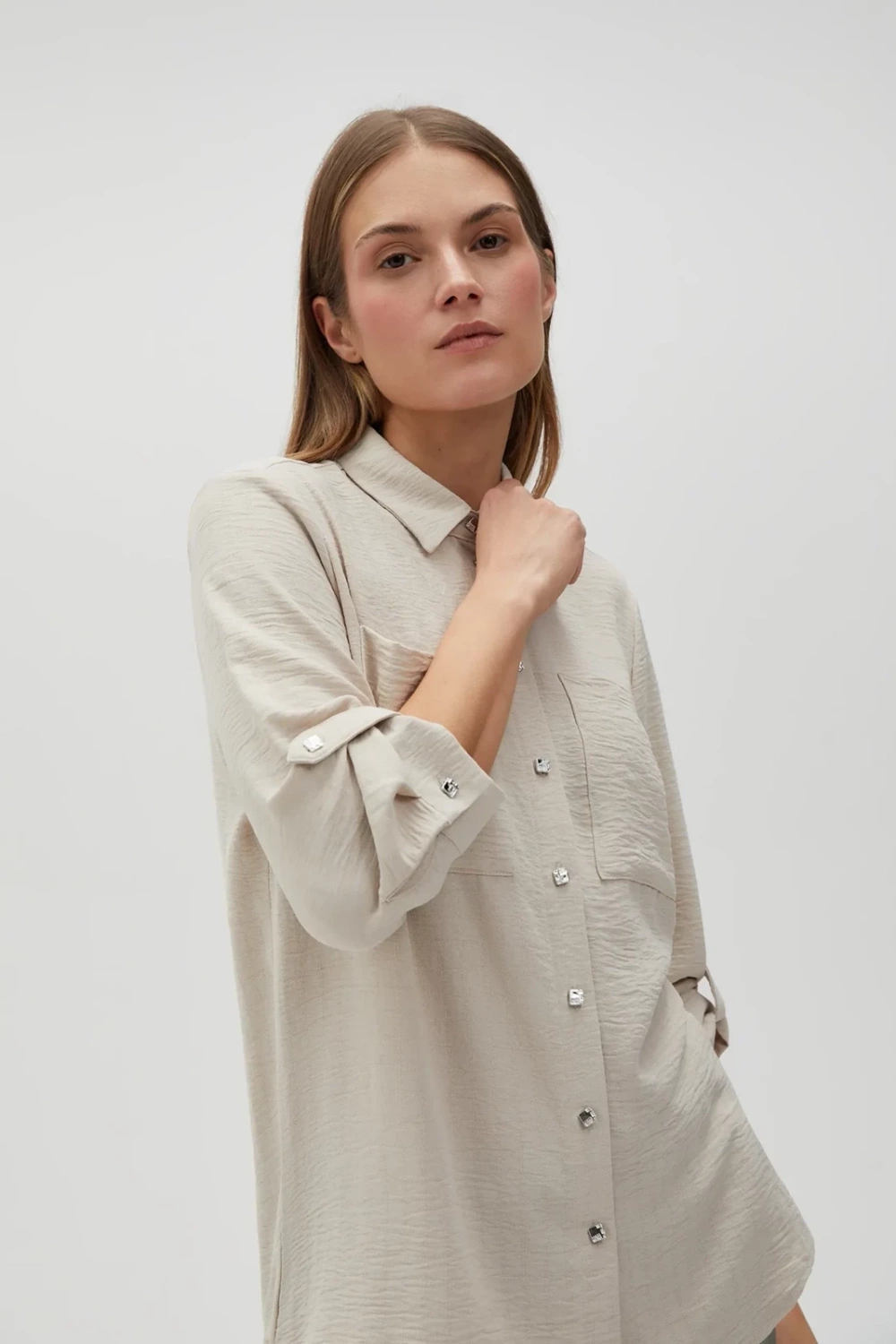 Marisse Women&#039;s Shirt L-Ko-4613 L.Beige