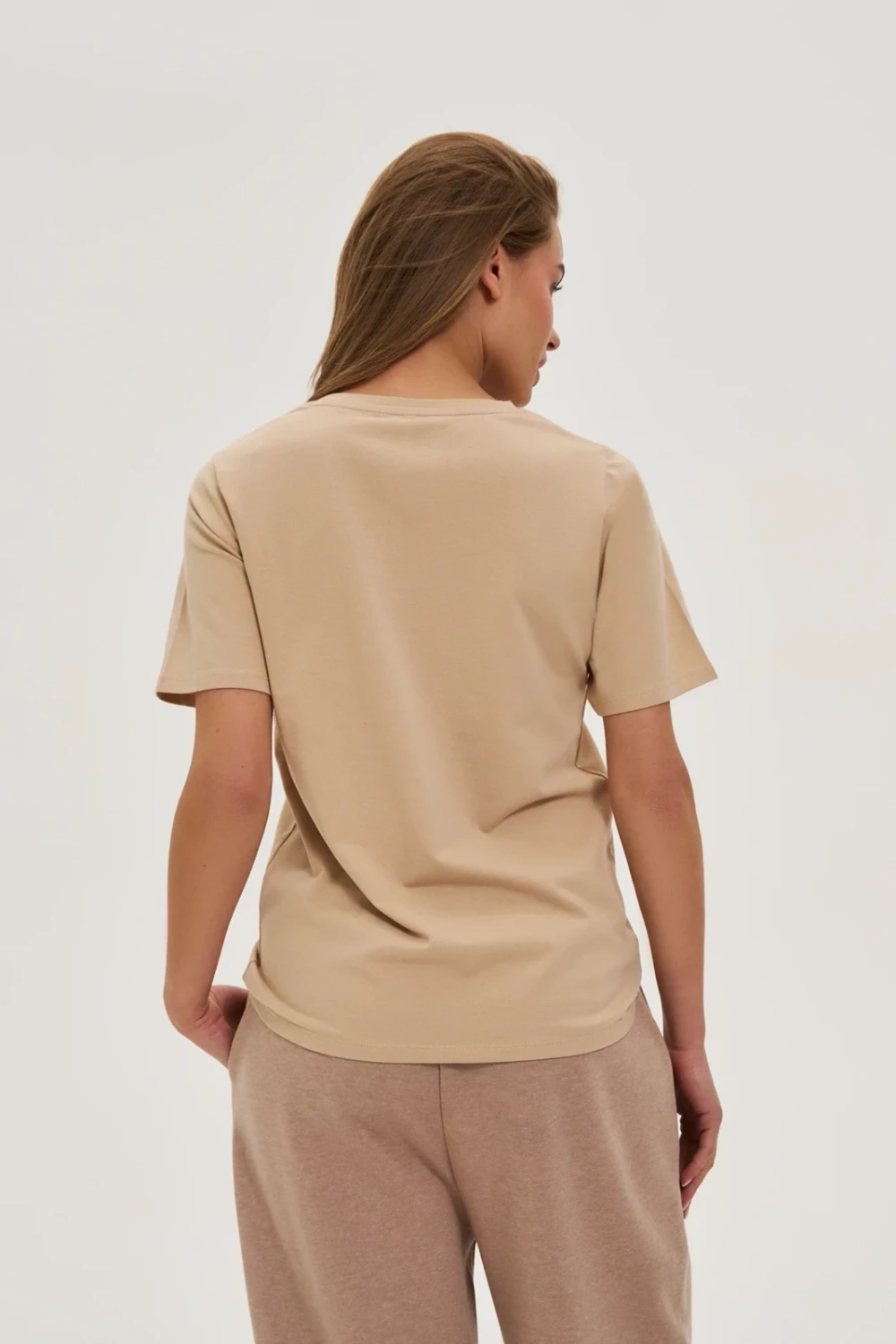 Marisse Plain Beige T-Shirt
