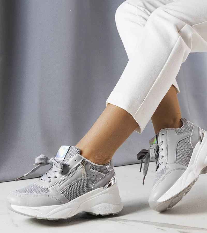 Gemre Adidași cu platformă gri Stacey