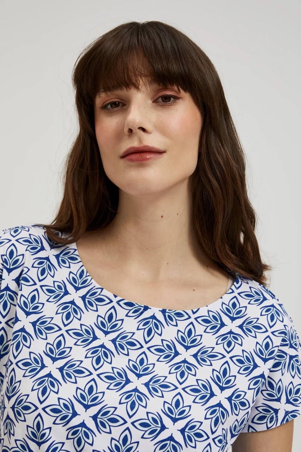 Women's blouse MOODO - white/blue