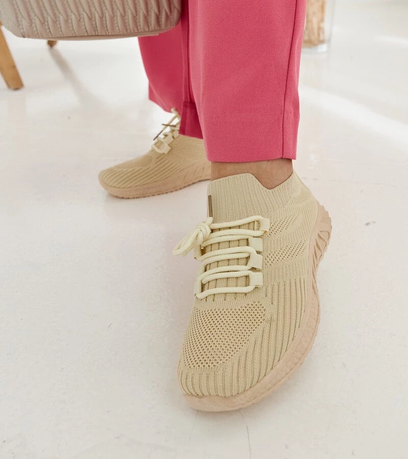 Gemre Sneakers de material bej Ornella