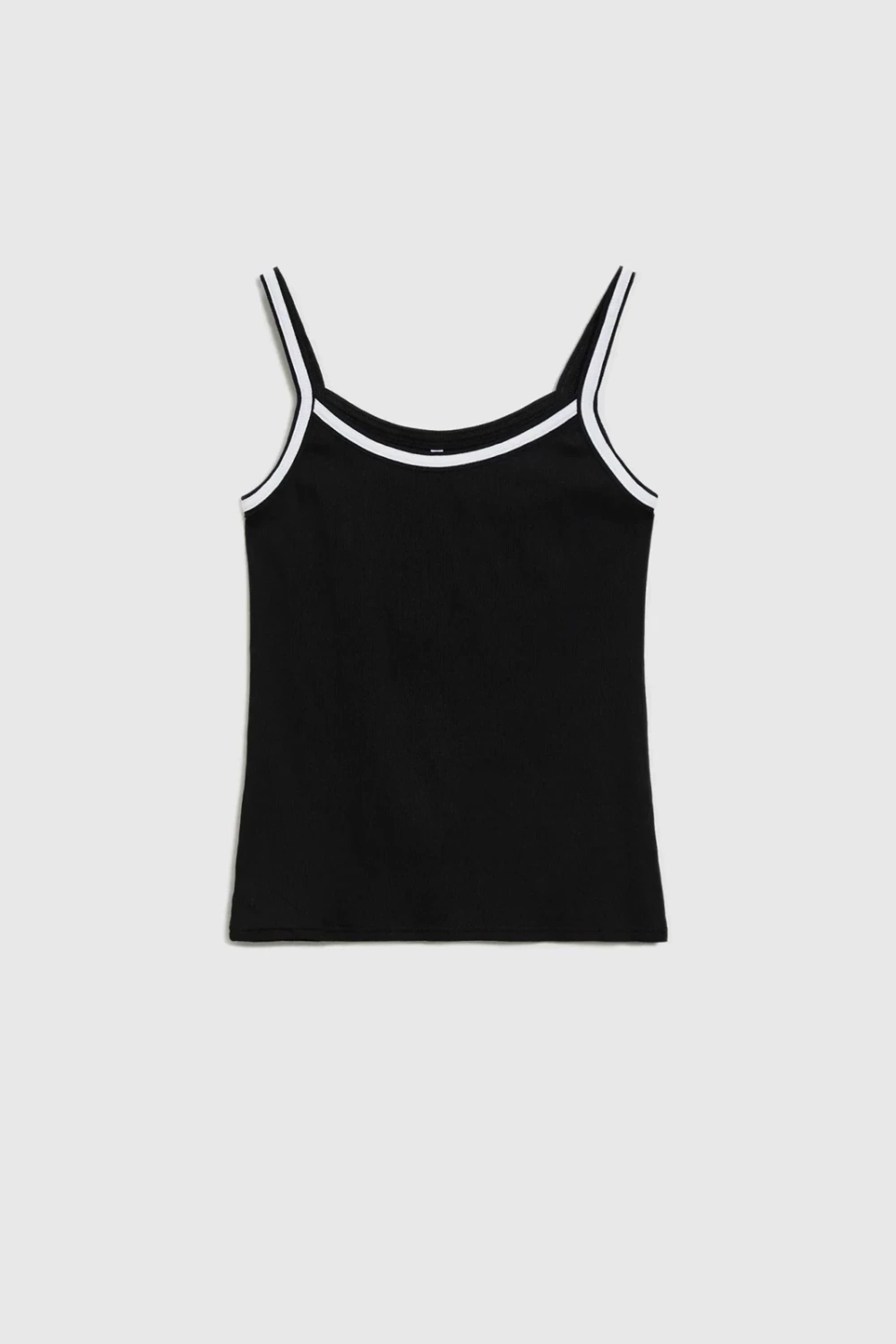 Marisse Black Cotton Top