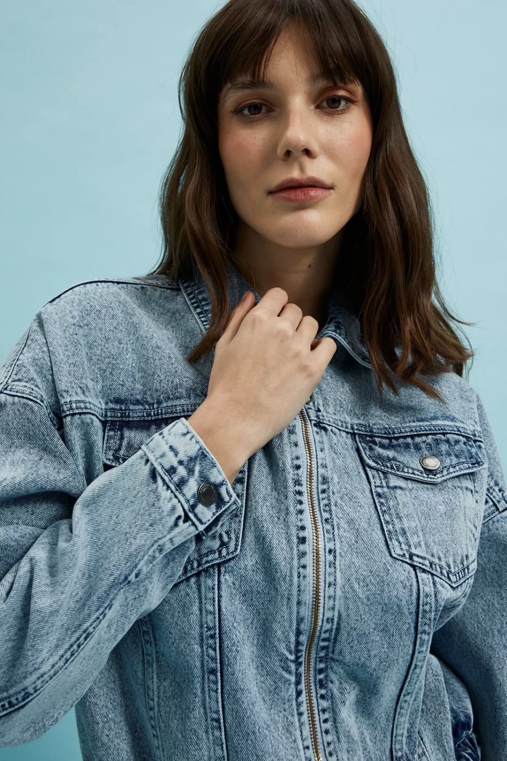 Marisse Women's Jacket L-Ku-4319 L.Blue