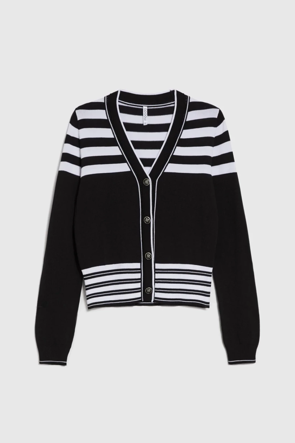 Marisse WOMEN'S SWEATER Z-SW-4842 WHITE_BLACK