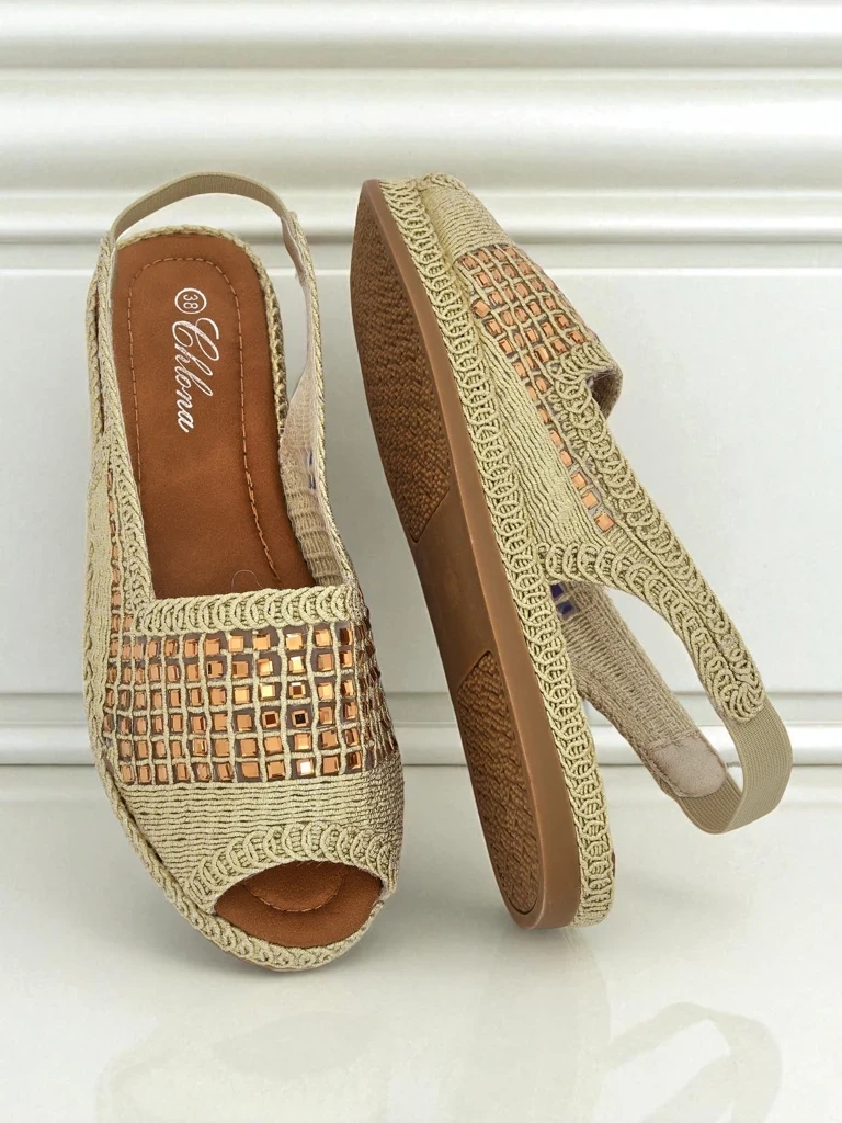 Resti Women's espadrille sandals with rhinestones Belle Sparkle