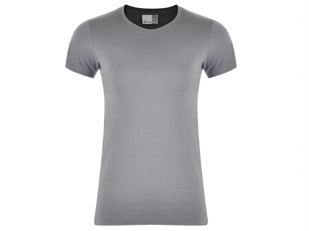 PROMODORO - Дамска интерлок тениска светло сива