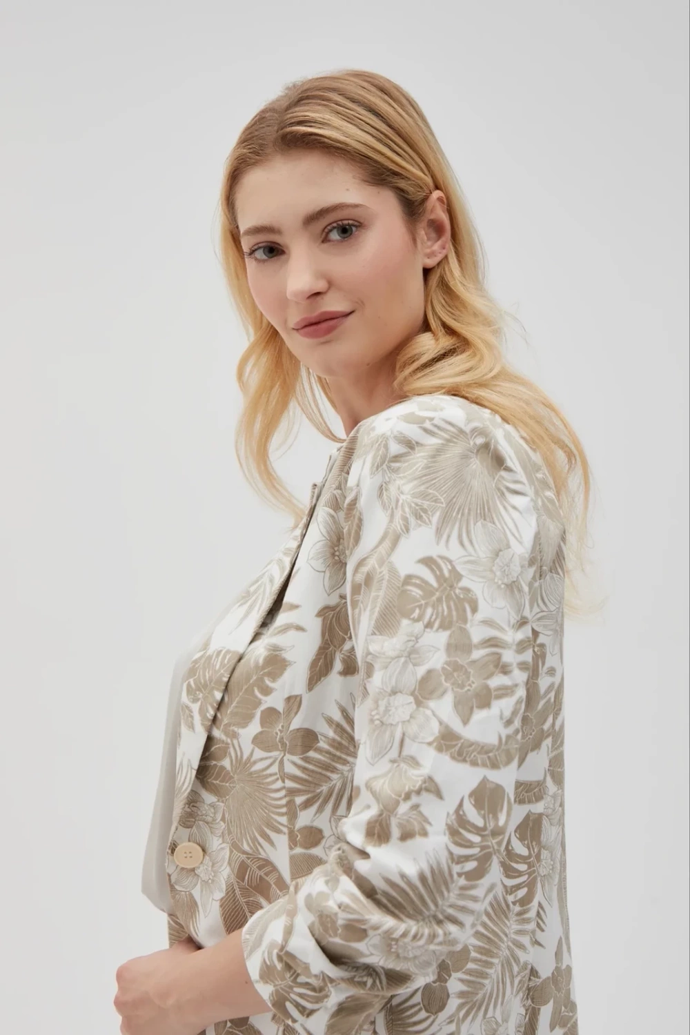 Marisse Women&#039;s Jacket L-Mr-4603 Off White