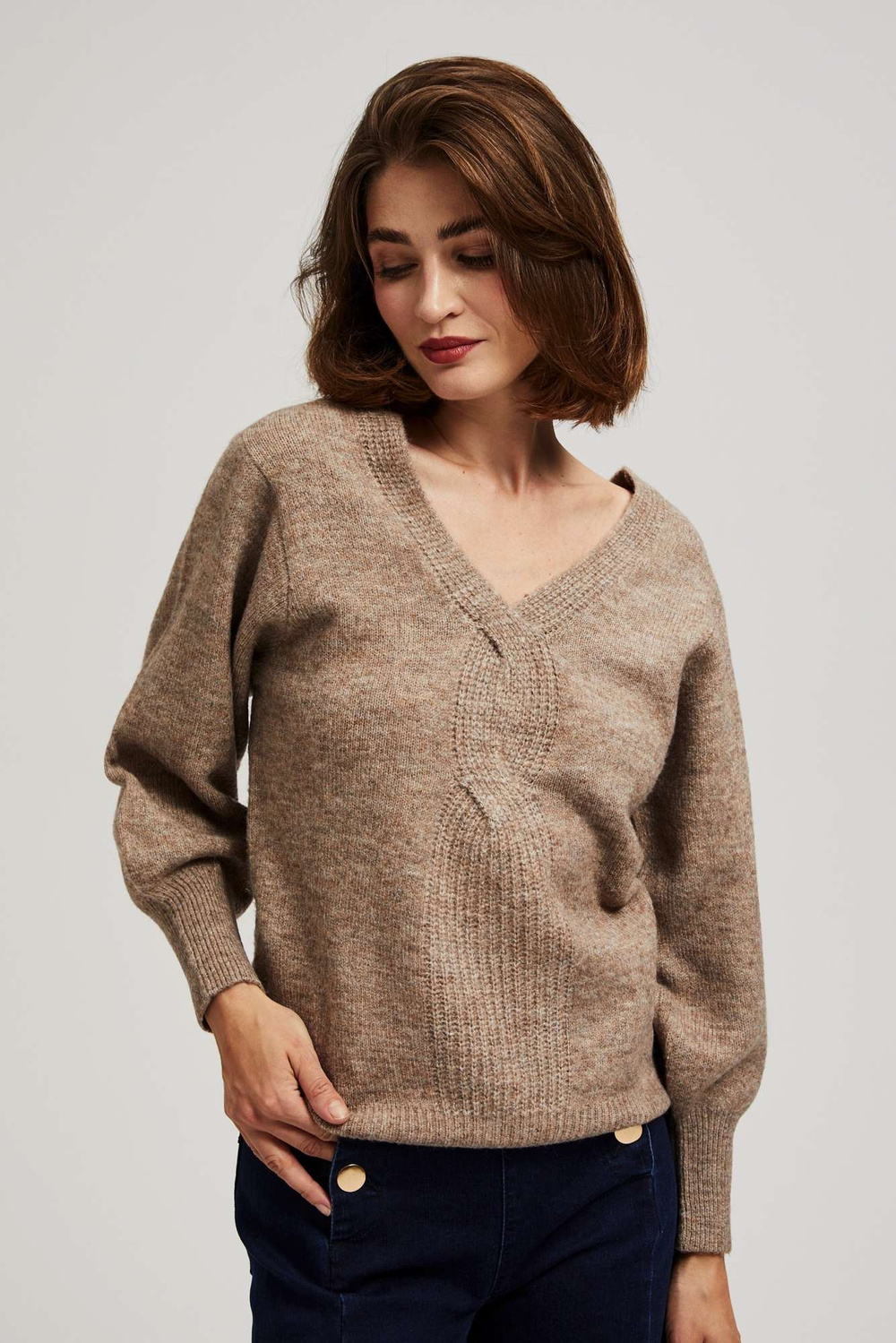 V-neck sweater