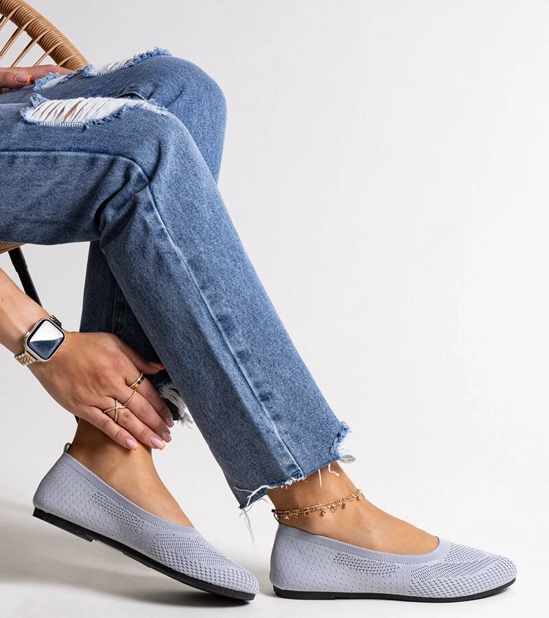 Gemre Balerini gri din material Yafia