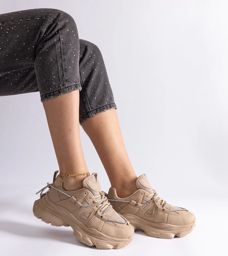 Gemre Pantofi sport bej închis pentru femei Ivett