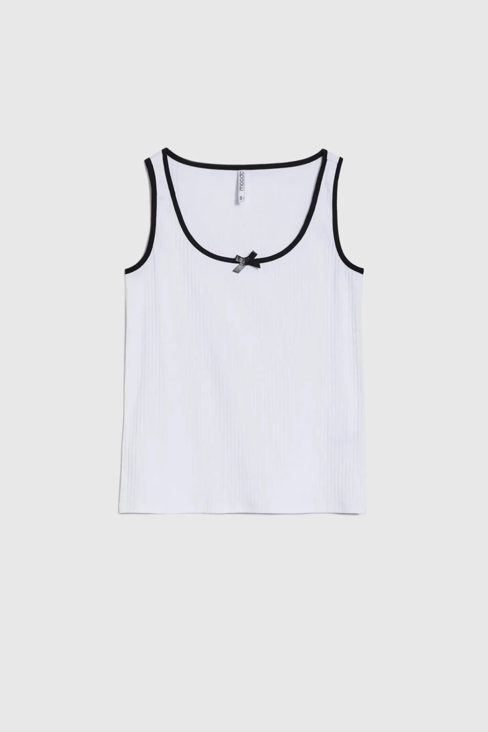 Marisse Fitted White Top