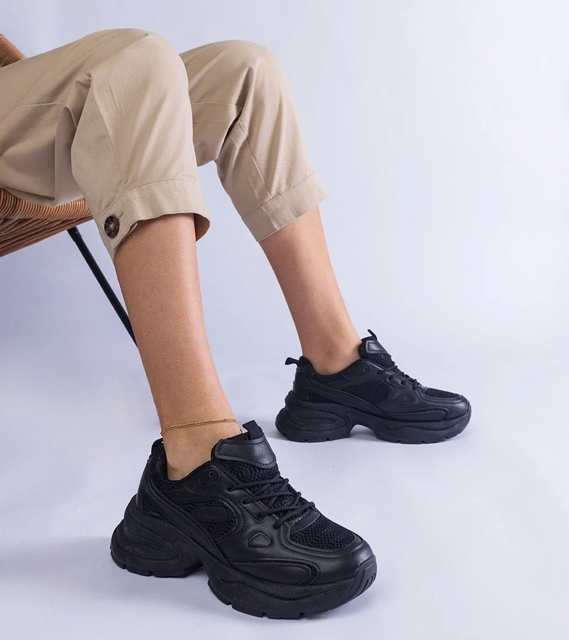 Gemre Adidași negri cu talpă masivă Adoma