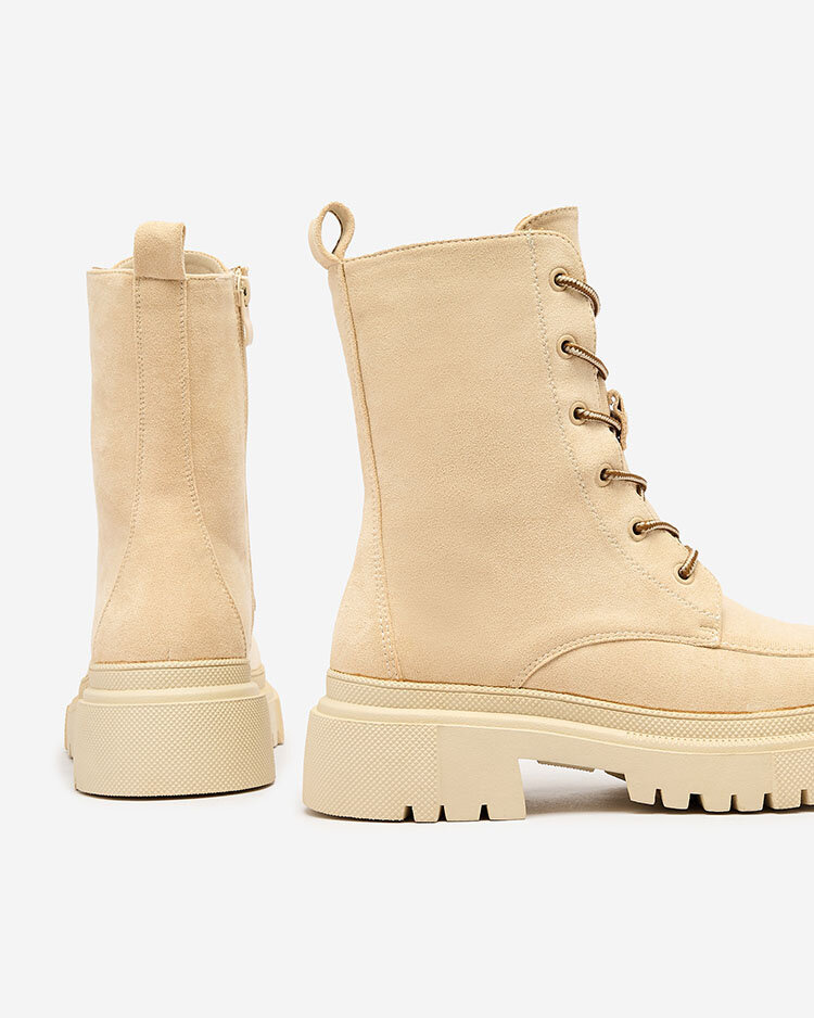 Resti Beige women&#039;s Cacava lace-up boots