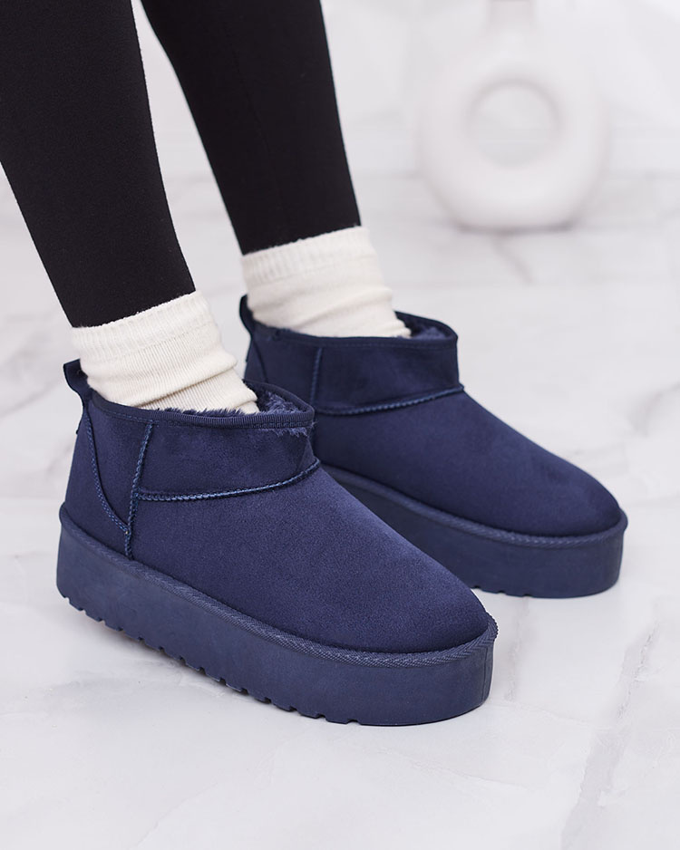 Resti Navy blue short women&#039;s boots a&#039;la snow boots Teritsi