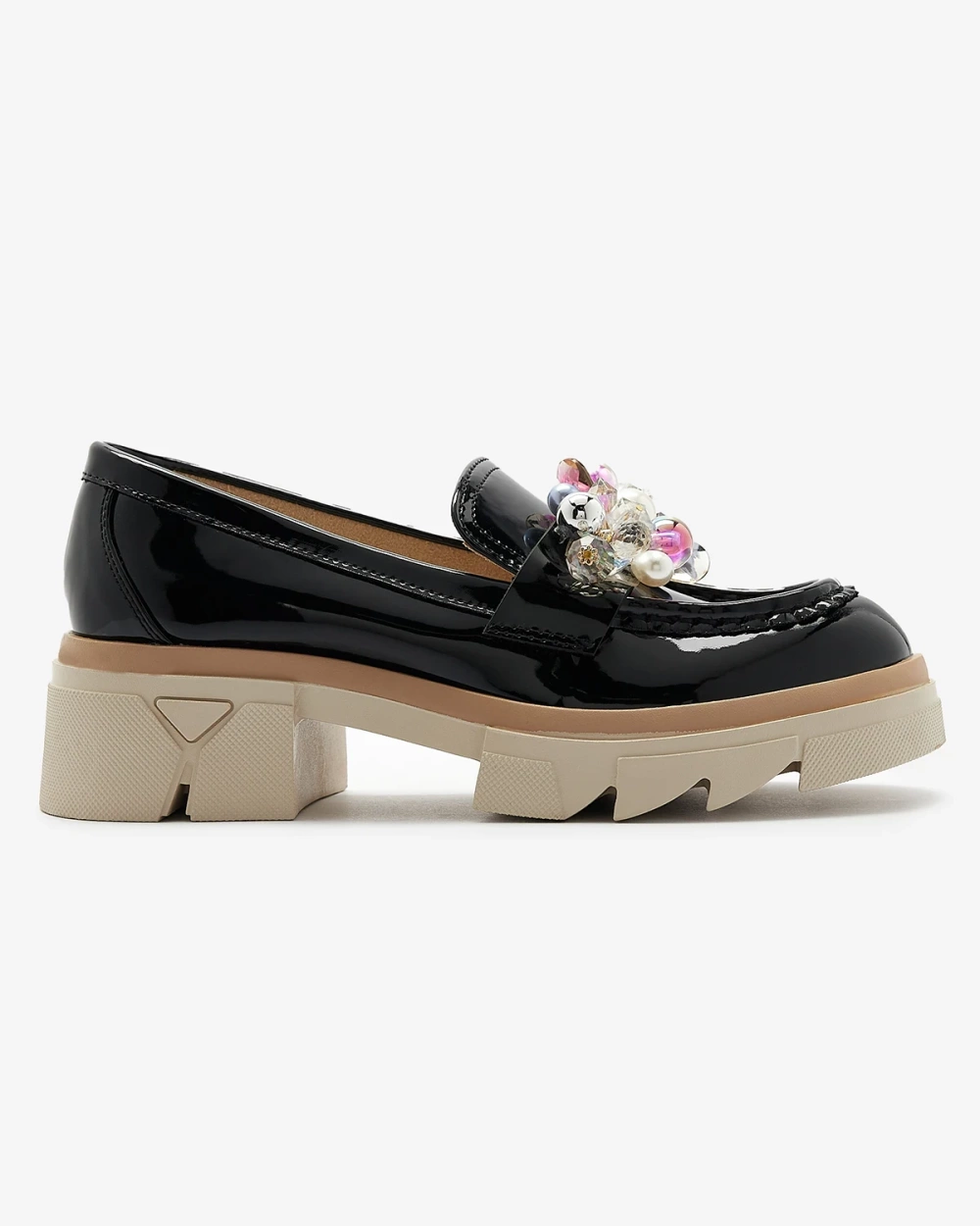 Resti Lacquered black moccasins for women Geloppa - Footwear