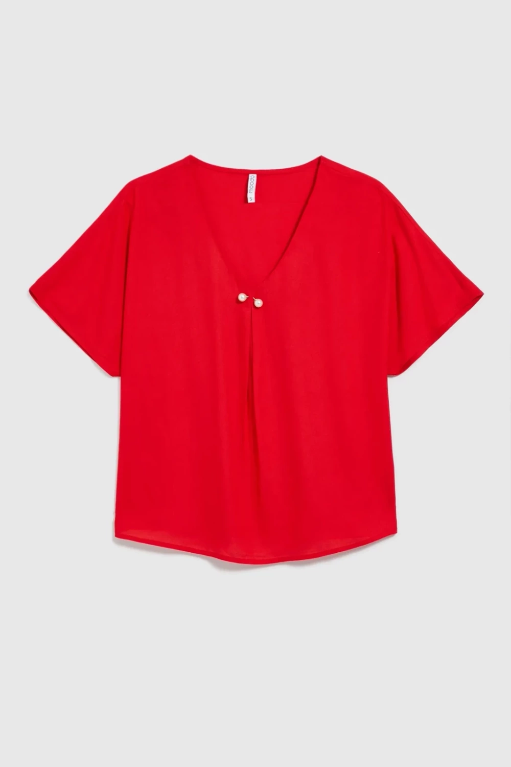 Marisse Red Viscose Shirt