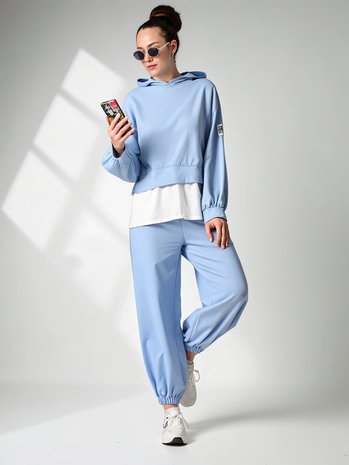 Resti Women's cotton set with a shirt insert