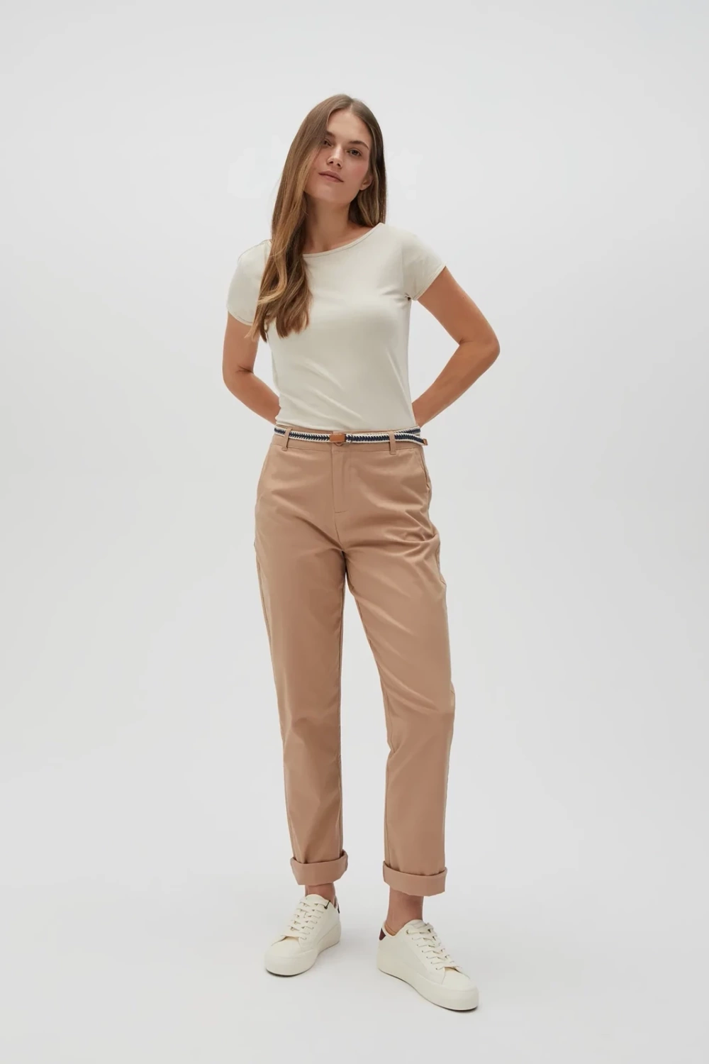Marisse Women's Trousers L-Sp-4600 L.Brown