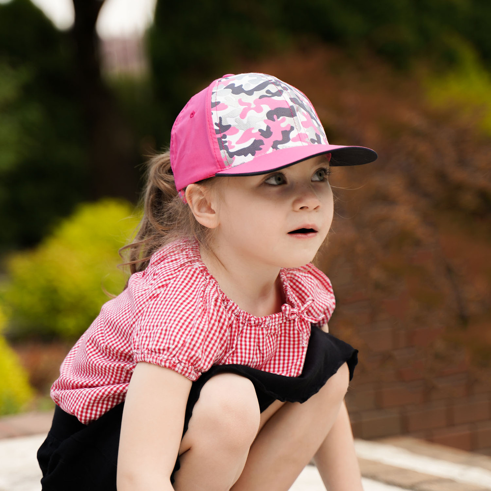 AGBO Girl's Summer Cap Red Moro