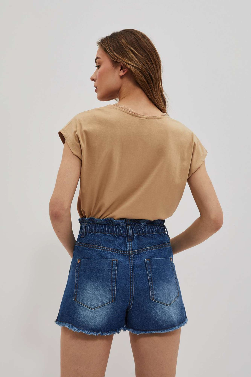 WOMEN'S T-SHIRT L-TS-4032 D.Beige