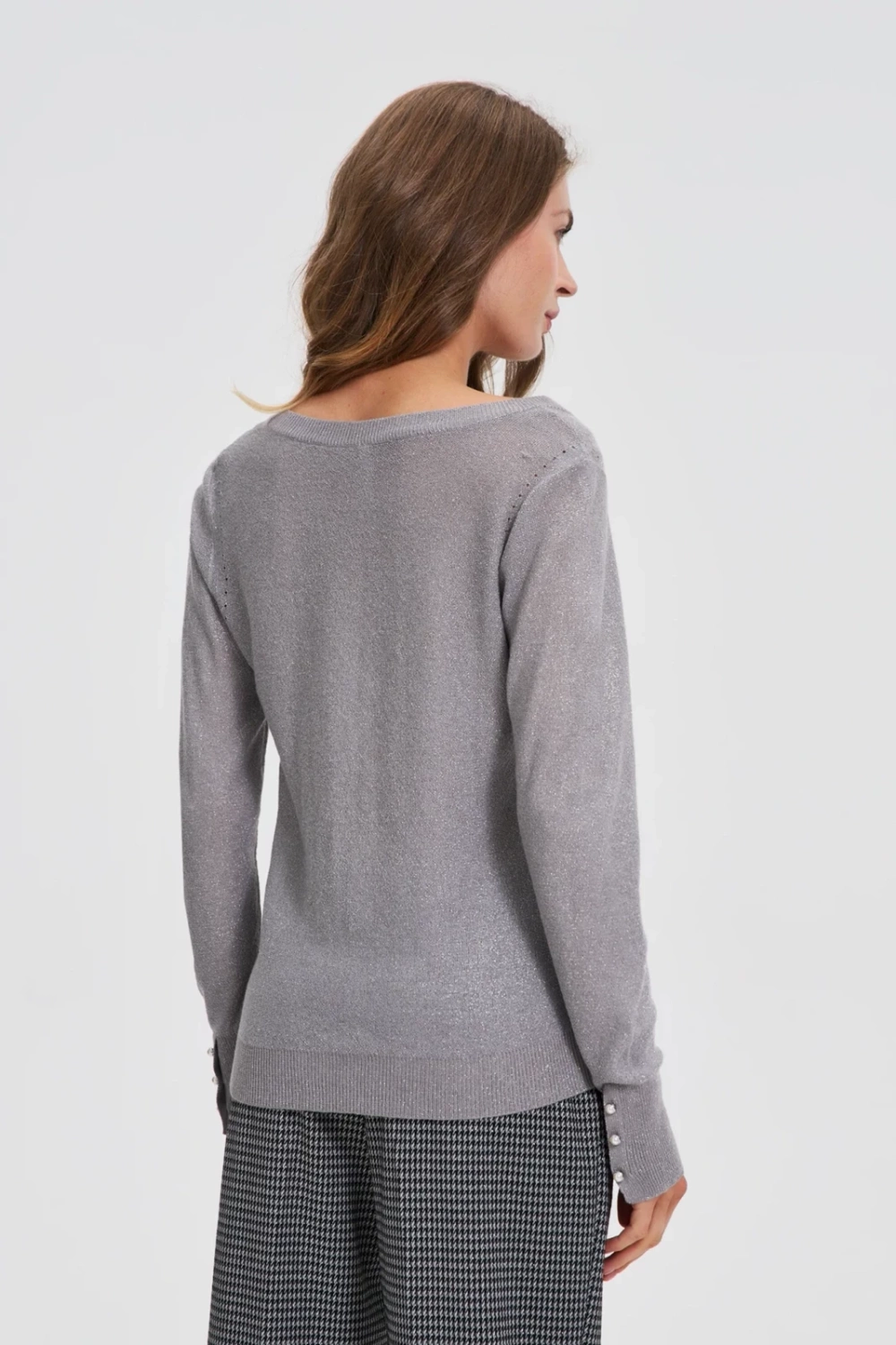 Marisse WOMEN'S SWEATER Z-SW-4807 L.GREY MEL