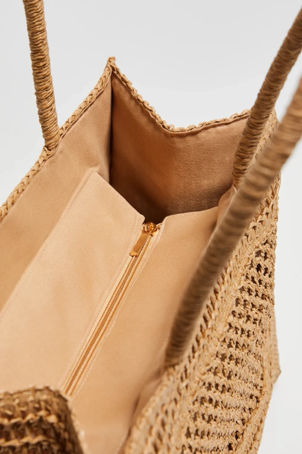 Marisse Beige Beach Bag