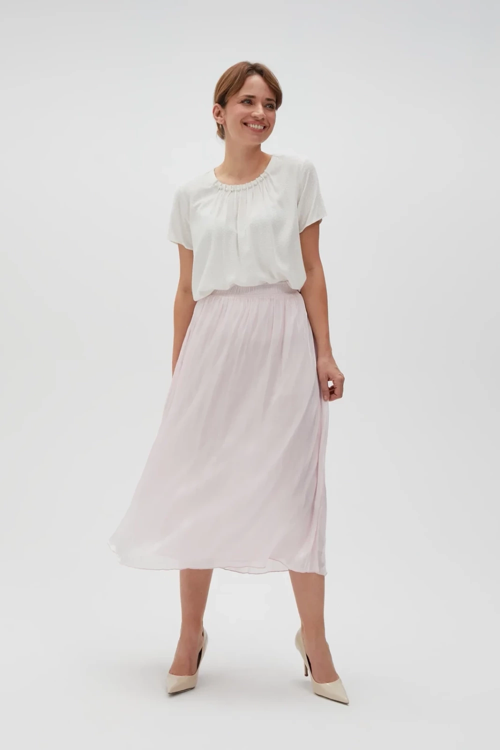 Marisse Women's Shirt L-Ko-4616 Off White