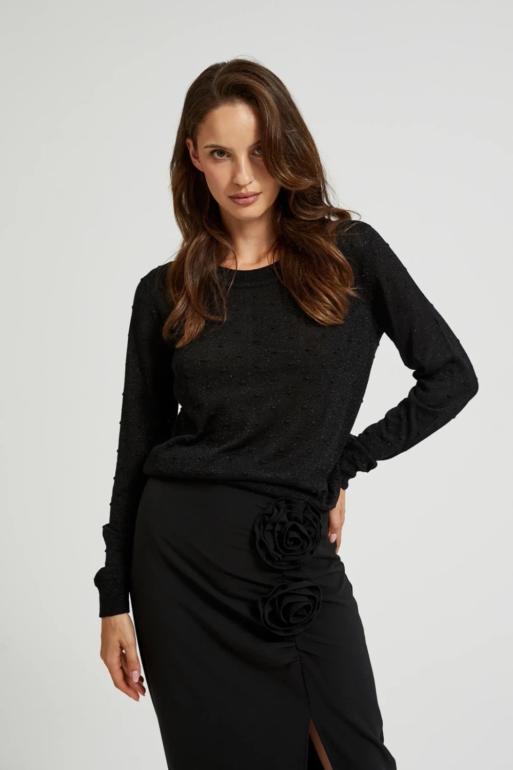 Marisse Women&#039;s Sweater Z-Sw-4533 Black