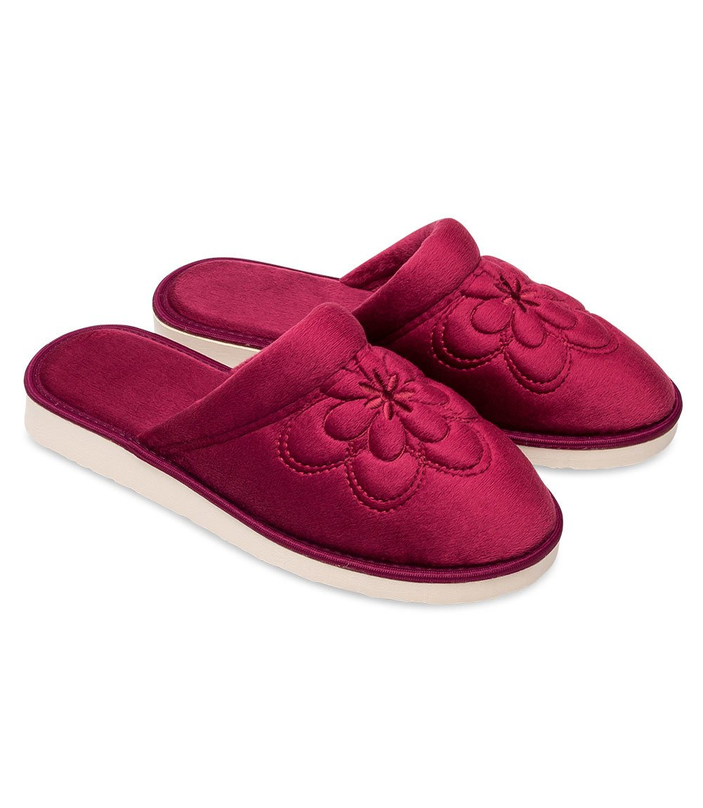 Dámske papuče Natural Style NS-011 Burgundsko