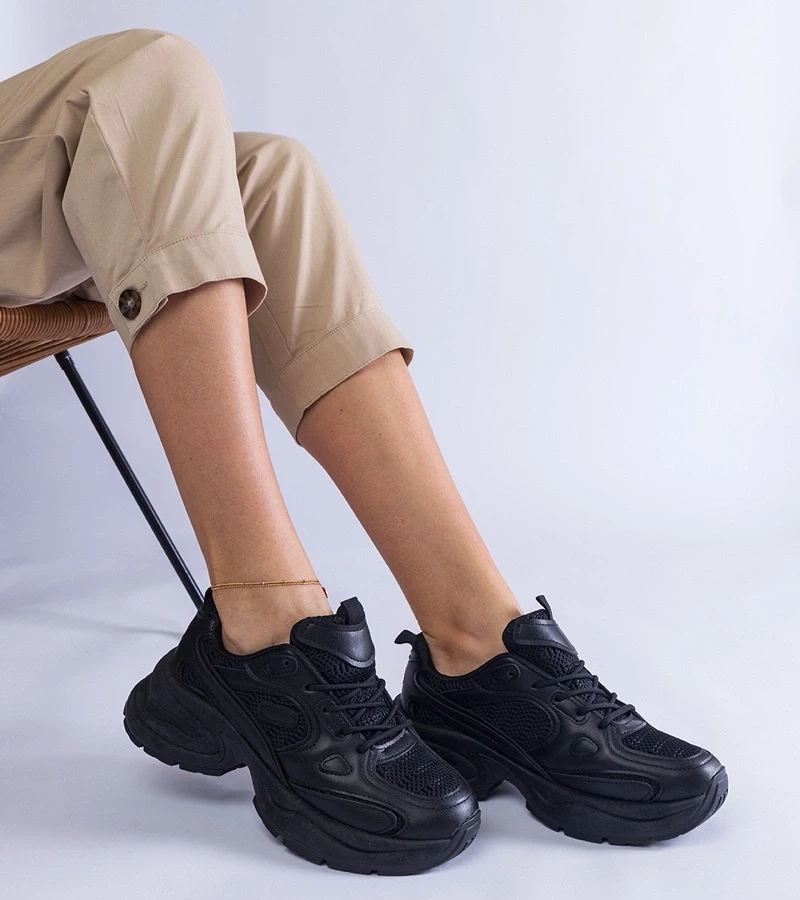 Gemre Adidași negri cu talpă masivă Adoma