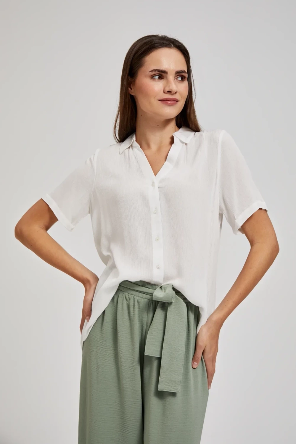 Marisse Women&#039;s Shirt L-Ko-4369 White