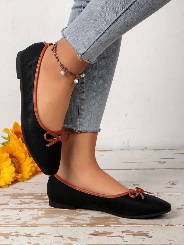 Resti Women&#039;s ballet flats with glitter and a bow Aramie