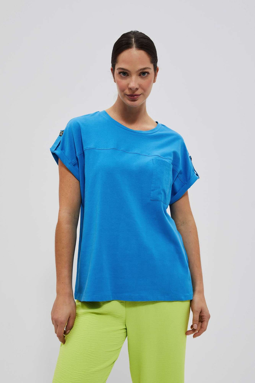 WOMEN'S T-SHIRT L-TS-4086 FRESH BLUE