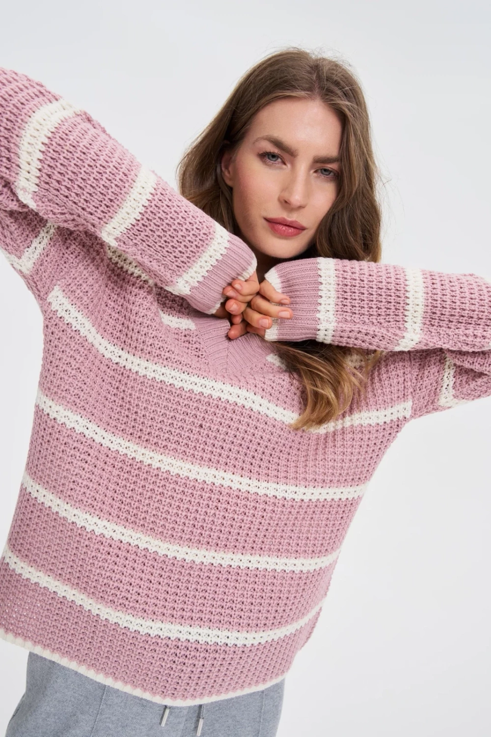 Marisse WOMEN'S SWEATER Z-SW-4810 L.PINK