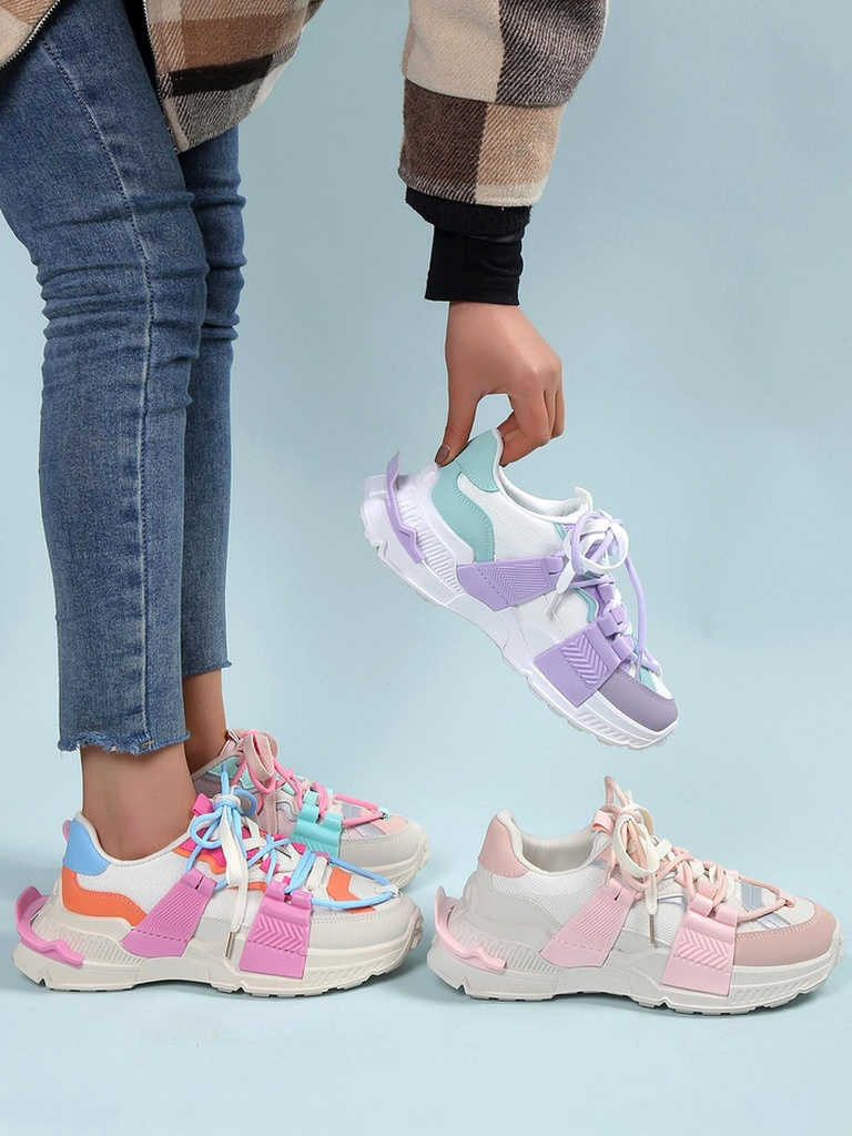 Resti Women's sports sneakers with rubber inserts Bubble