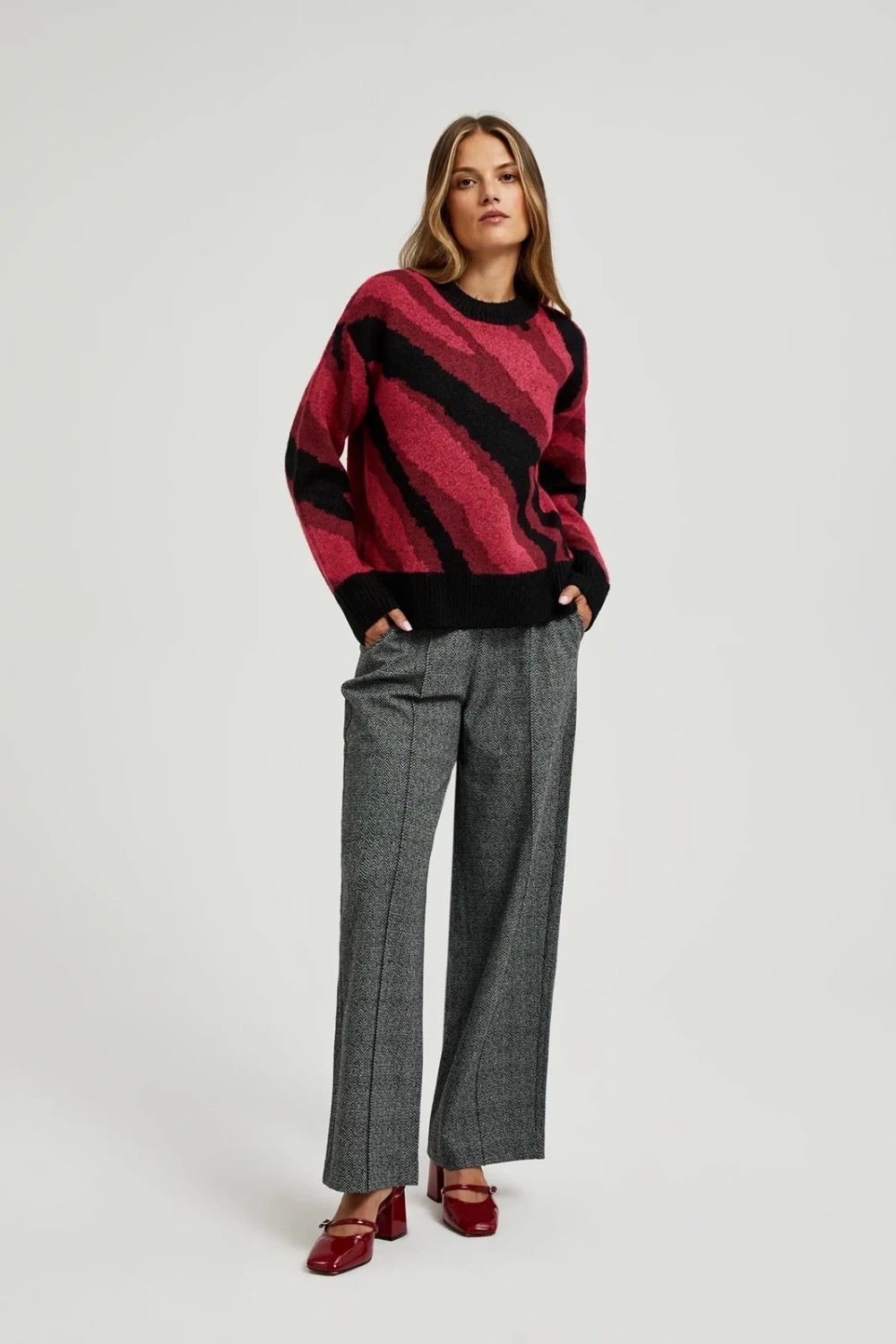 Marisse Women&#039;s Sweater Z-Sw-4555 D.Red