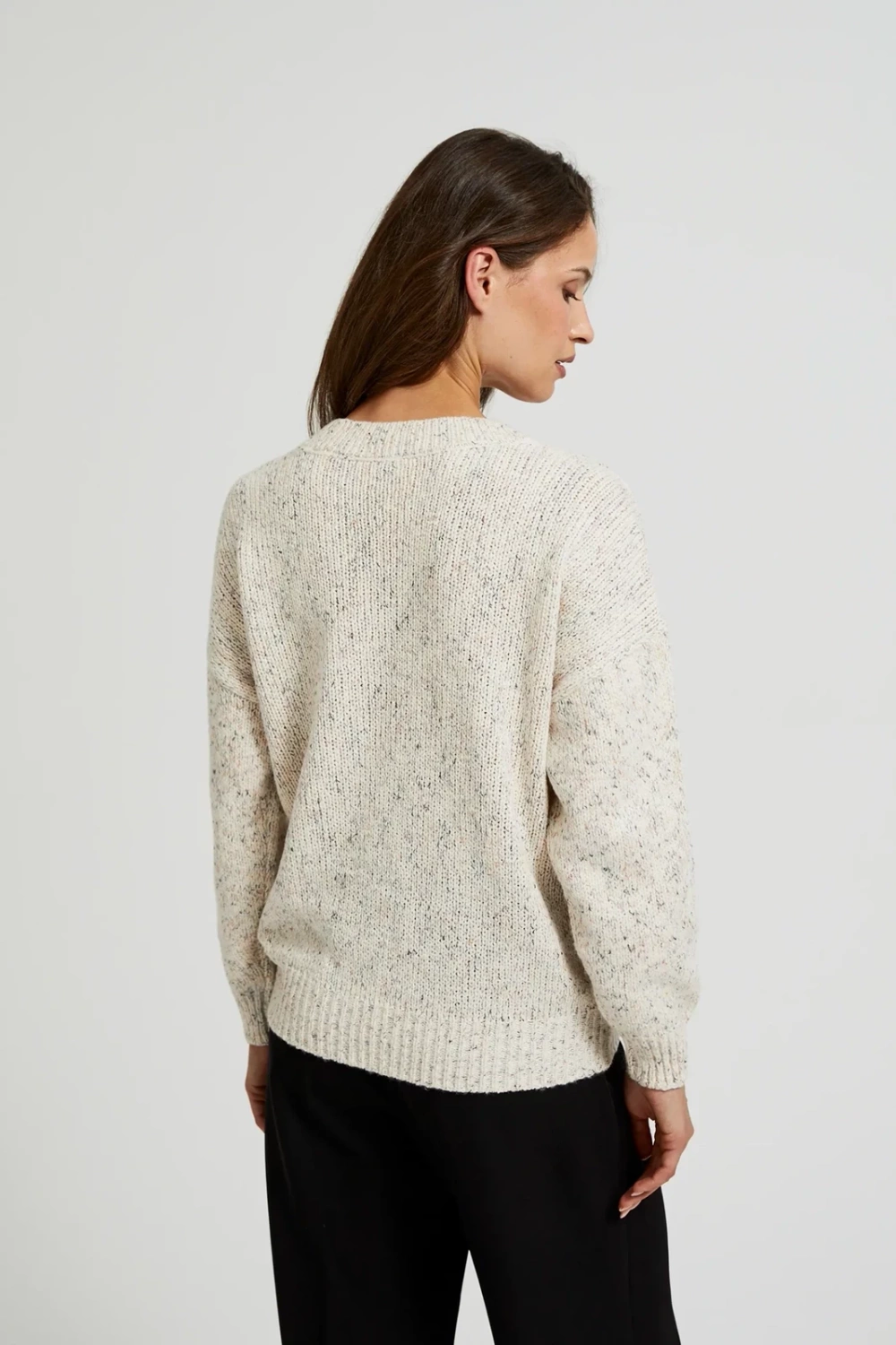 Marisse Women&#039;s Sweater Z-Sw-4501 L.Beige Mel