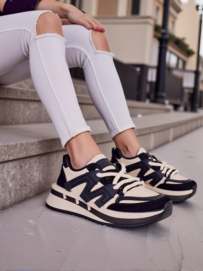 Resti Women's platform sports sneakers Eviger