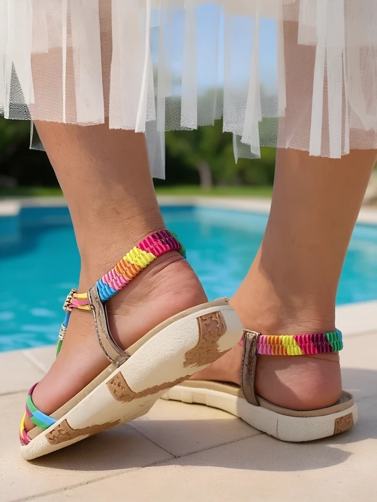 Resti Royal Fashion Women&#039;s Decorated Sandals Veve