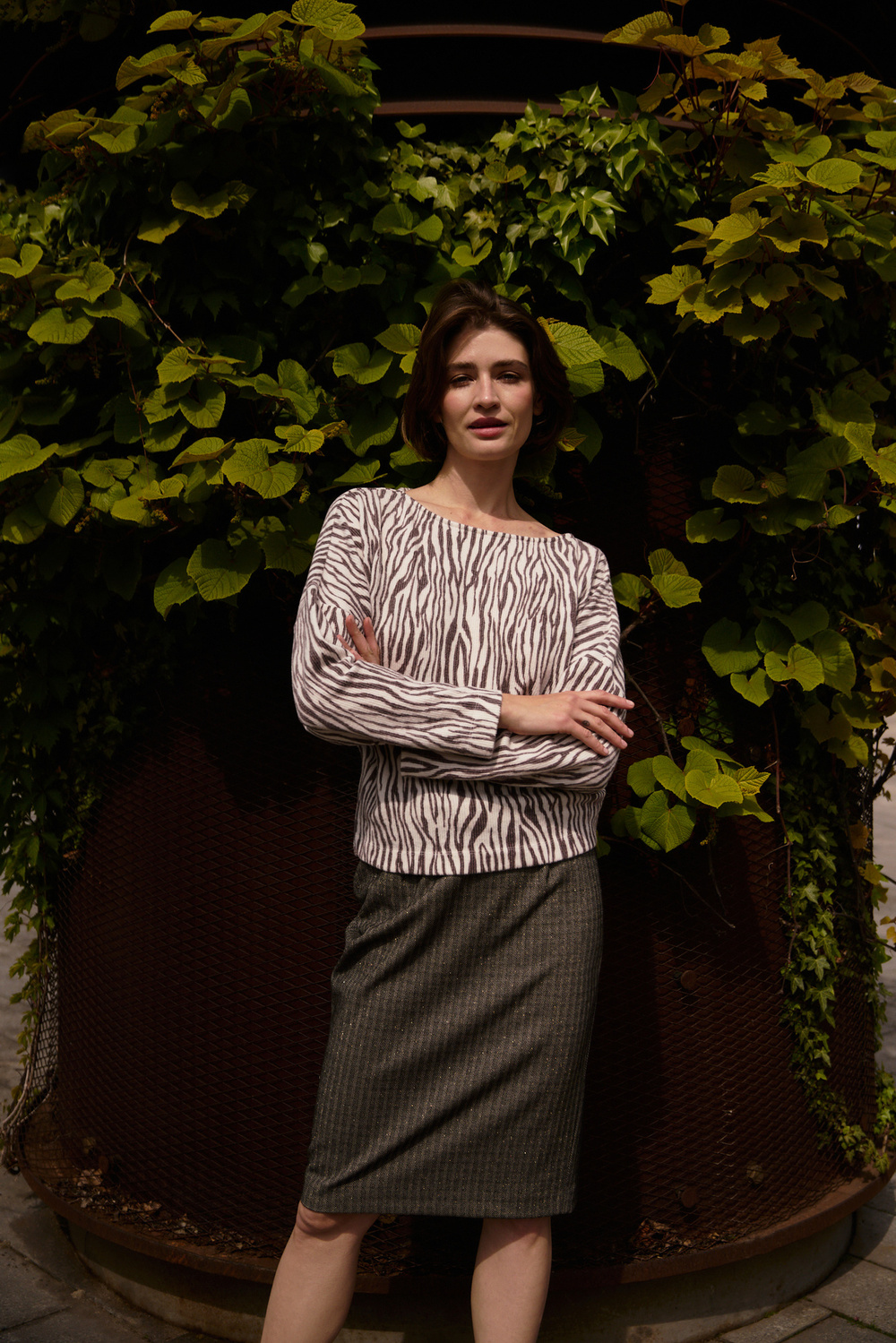 Marisse WOMEN'S SWEATSHIRT Z-BL-4803 OFF WHITE