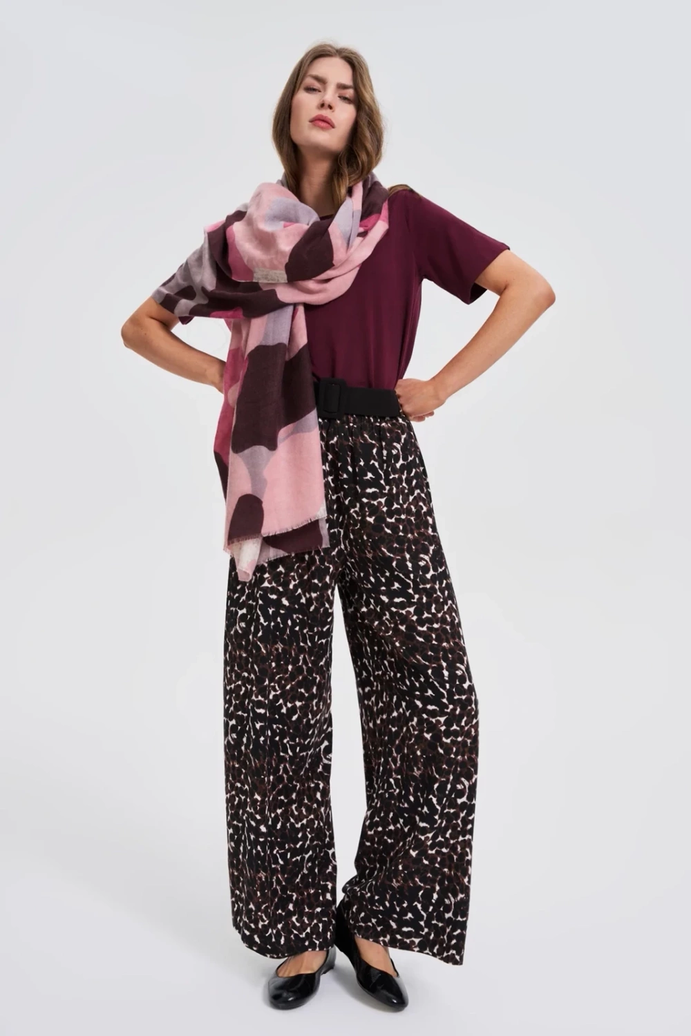 Dámska šatka Marisse burgundy