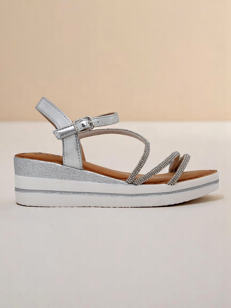 Resti Women’s wedge sandals with rhinestones Ballosa