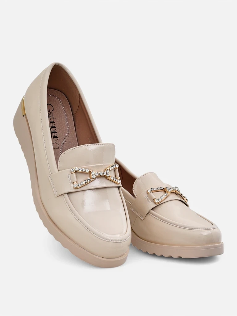 Resti Women's moccasins on a low wedge Leffo
