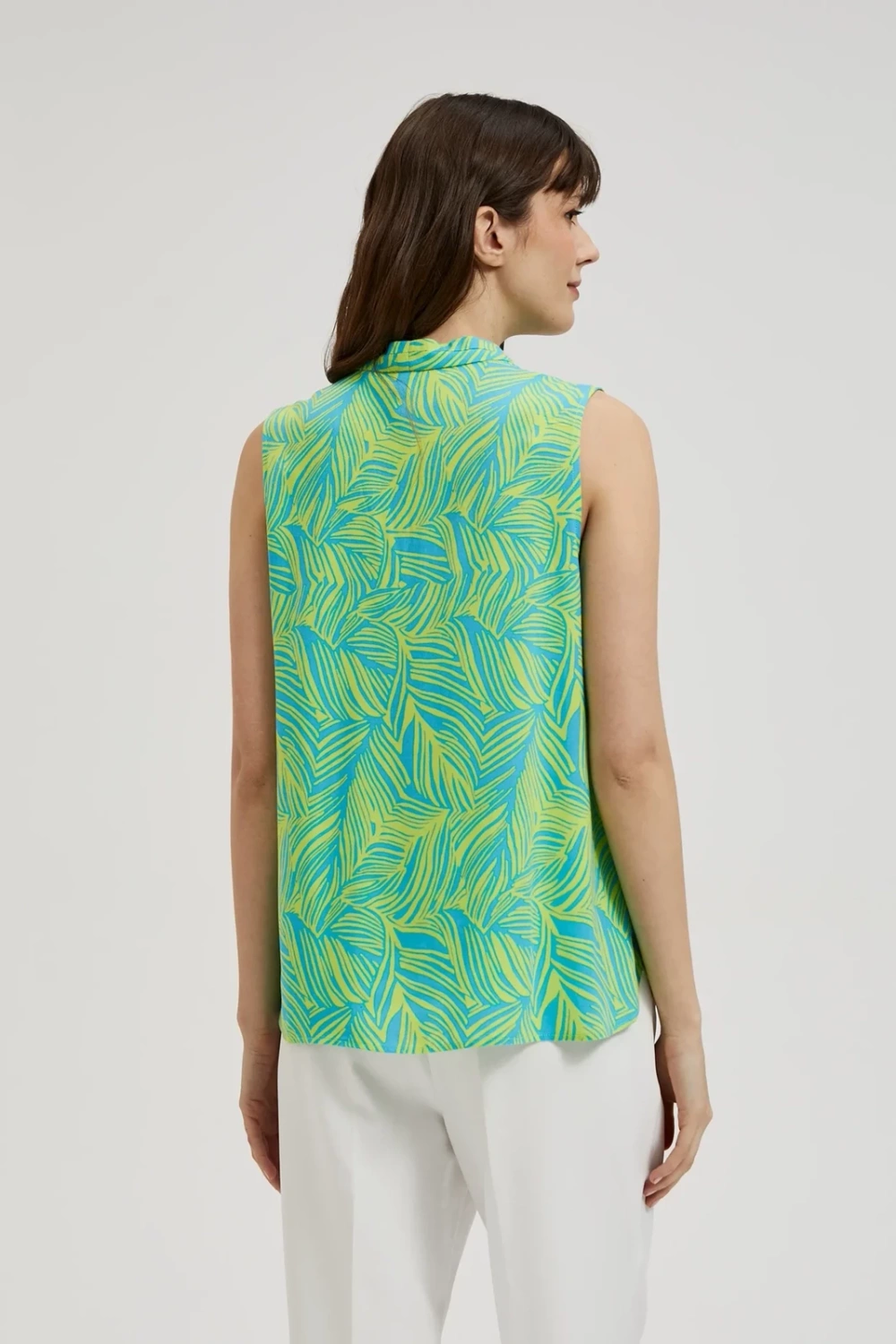 Women's blouse with neckline MOODO - colorful