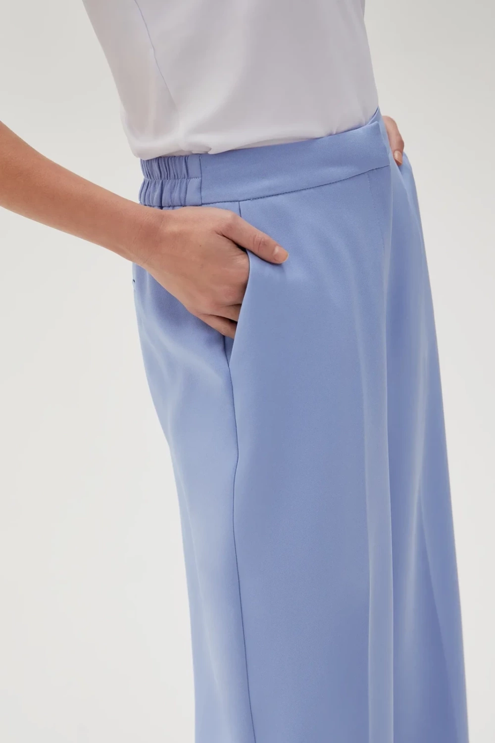 Marisse Women's Trousers L-Sp-4607 Blue