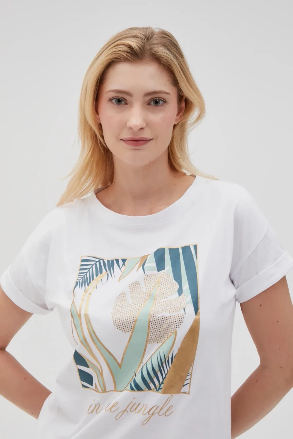 Marisse Women's T-Shirt L-Ts-4633 White