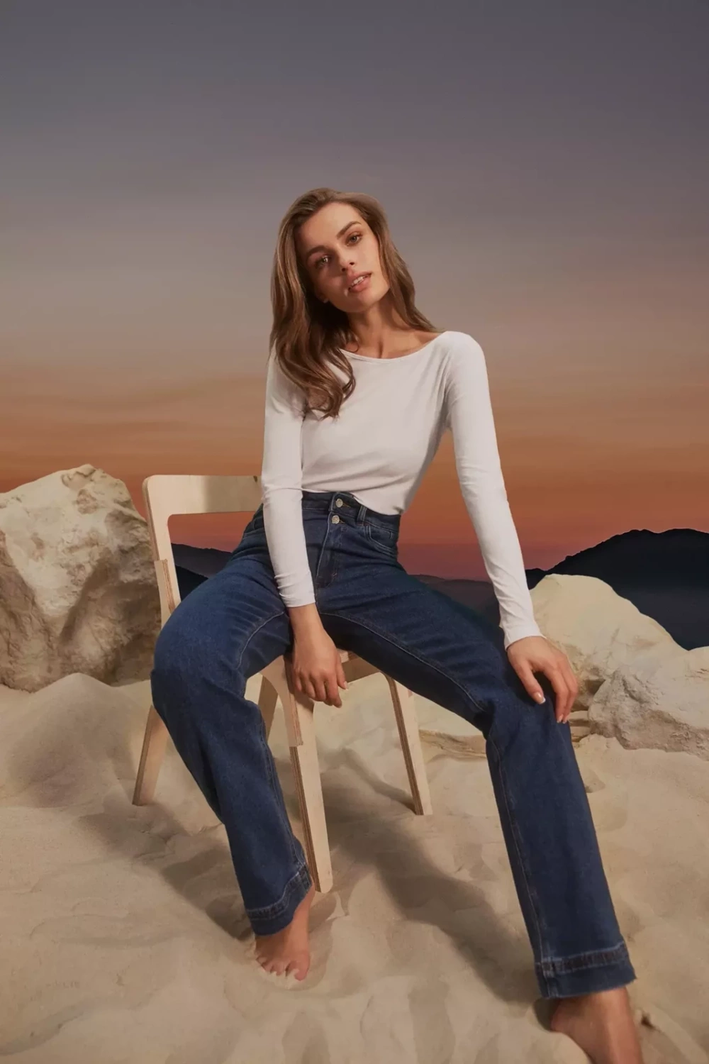 blugi cu picioare largi