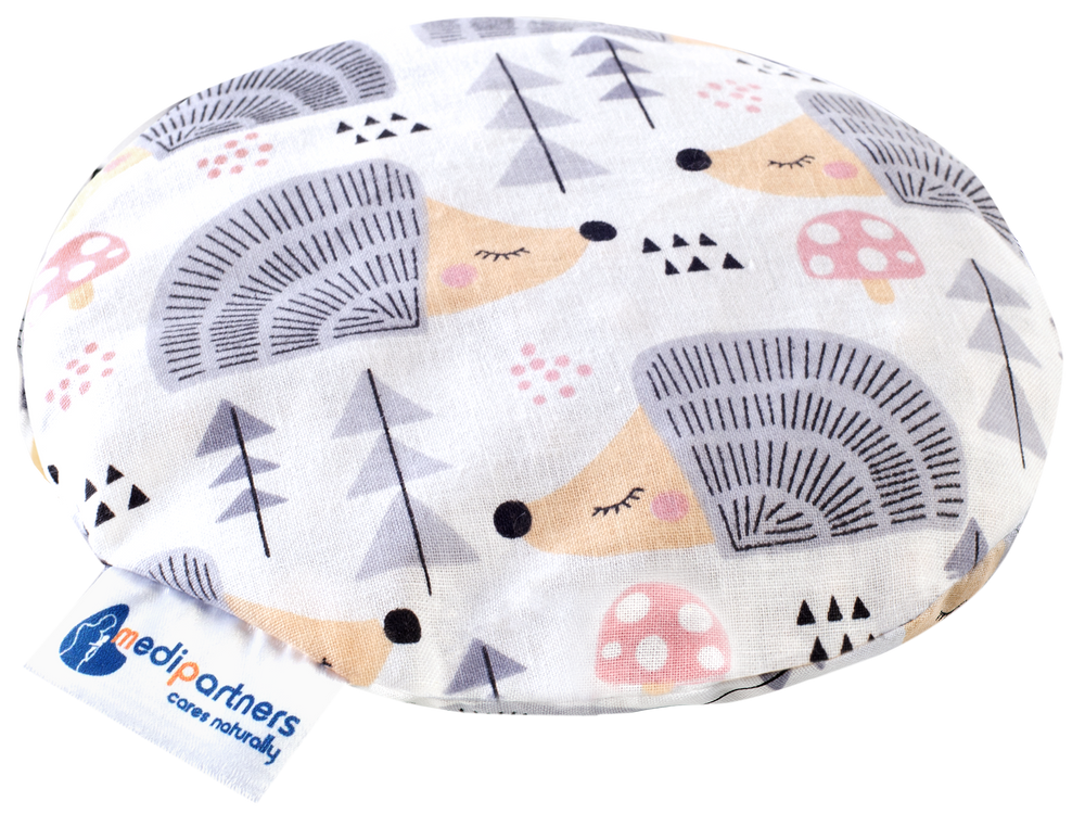 Medi Partners Thermofor with cherry seeds for children - Grey hedgehogs