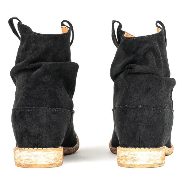Resti Black boots a&#039;la cowgirls on a covered anchor Daressco - Footwear